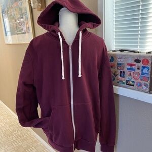 Divided maroon hoodie, Sz. L